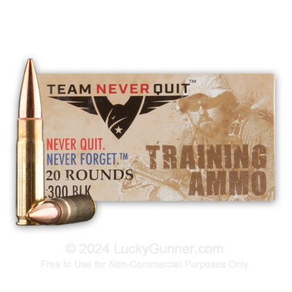 Image 2 of Team Never Quit .300 Blackout Ammo