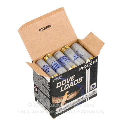 Large image of Premium 12 Gauge Ammo For Sale - 2-3/4” 1oz. #7 Steel Shot Ammunition in Stock by Fiocchi - 25 Rounds