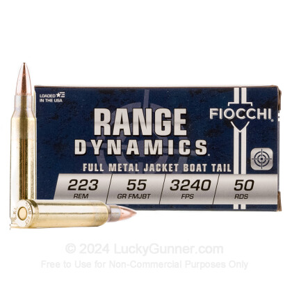 Large image of Bulk 223 Rem Ammo For Sale - 55 Grain FMJBT Ammunition in Stock by Fiocchi - 1000 Rounds