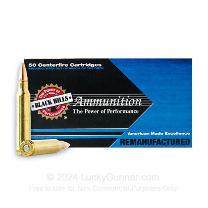 Large image of Bulk 223 Rem Ammo For Sale - 52 Grain HP Match Ammunition in Stock by Black Hills Remanufactured - 1000 Rounds