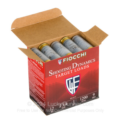 Large image of Cheap 12 Gauge Ammo For Sale - 2-3/4” 1oz. #9 Shot Ammunition in Stock by Fiocchi - 25 Rounds