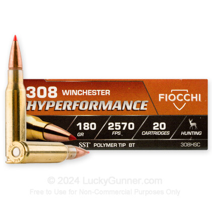Large image of Cheap 308 Win Ammo For Sale - 180 Grain SST Ammunition in Stock by Fiocchi Extrema - 20 Rounds