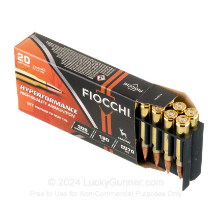 Large image of Cheap 308 Win Ammo For Sale - 180 Grain SST Ammunition in Stock by Fiocchi Extrema - 20 Rounds