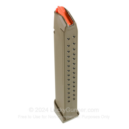 Large image of Factory Glock 9mm G17/19/26 33 Round Magazine For Sale - OD Green