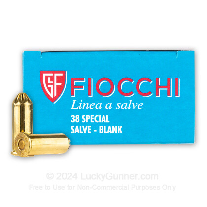 Large image of Cheap 38 Special Ammo For Sale - Blank Ammunition in Stock by Fiocchi - 50 Rounds