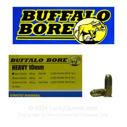 Image 1 of Buffalo Bore 10mm Auto Ammo