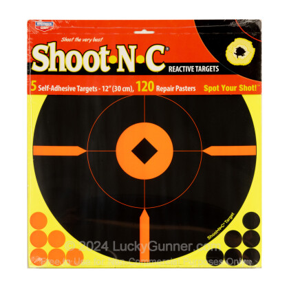 Large image of Shoot-N-C Targets For Sale - 5 - 12" Targets - Birchwood Casey Targets For Sale