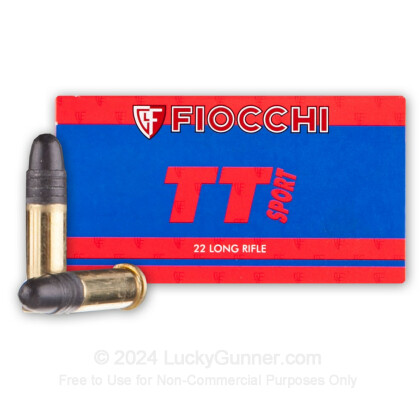 Large image of Cheap 22LR Ammo For Sale - 40 Grain LRN Ammunition in Stock by Fiocchi Shooting Dynamics - 50 Rounds