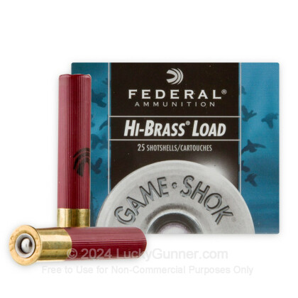 Federal Hi-Brass Game-Shok .410 Bore 3 11/16 oz #7-1/2 Lead Shot 25/Box -  MUNITIONS EXPRESS