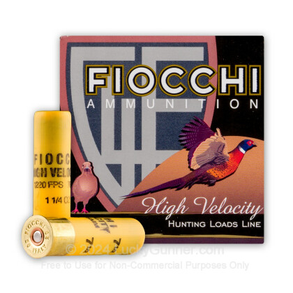 Large image of Bulk 20 Gauge Ammo For Sale - 3" 1-1/4 oz. #7.5 Shot Ammunition in Stock by Fiocchi High Velocity - 250 Rounds