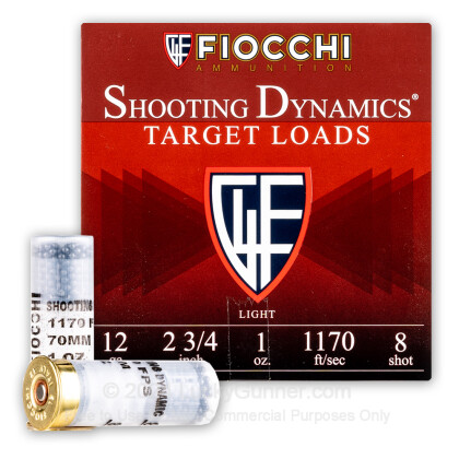 Large image of Cheap 12 Gauge Ammo For Sale - 2-3/4" 1oz. #8 Shot Ammunition in Stock - 25 Rounds