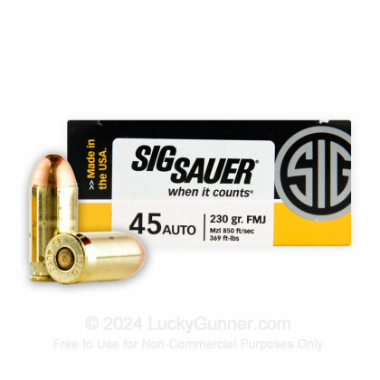 Image 1 of SIG SAUER .45 ACP (Auto) Ammo
