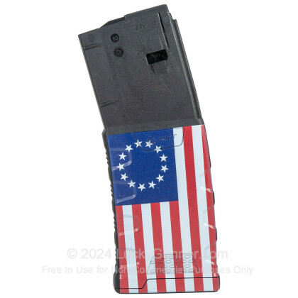 Large image of Mission First Tactical 30rd AR-15 Magazine - 5.56/.223 - Betsy Ross Flag - Magazine For Sale