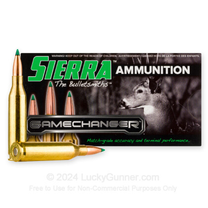 Large image of Premium 243 Ammo For Sale - 90 Grain GameChanger Ammunition in Stock by Sierra - 20 Rounds