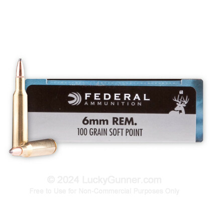 Image 1 of Federal 6mm Remington Ammo