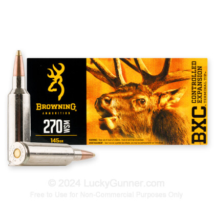 Image 2 of Browning .270 Winchester Short Magnum Ammo