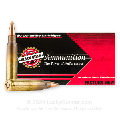 Large image of Premium 5.56x45 Ammo For Sale - 70 Grain GMX Ammunition in Stock by Black Hills - 50 Rounds