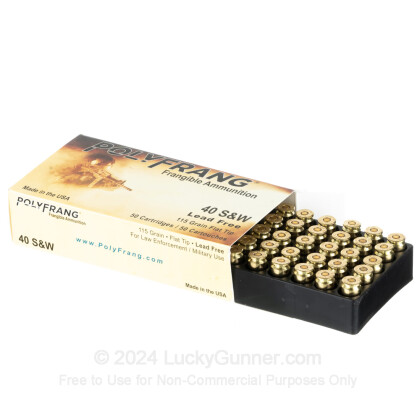 Image 3 of Polyfrang .40 S&W (Smith & Wesson) Ammo