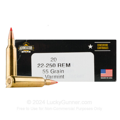 Image 1 of Armscor .22-250 Remington Ammo