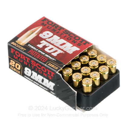 Image 3 of Fort Scott Munitions 9mm Luger (9x19) Ammo