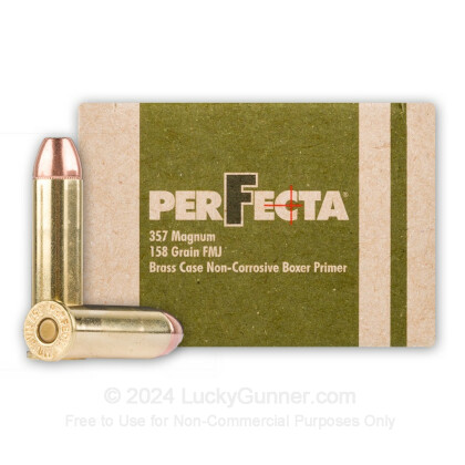 Large image of Bulk 357 Mag Ammo For Sale - 158 Gr FMJ FN Ammunition in Stock by Fiocchi Perfecta - 1000 Rounds