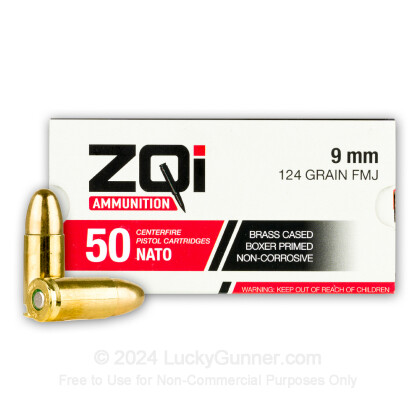 Image 1 of ZQI Ammunition 9mm Luger (9x19) Ammo
