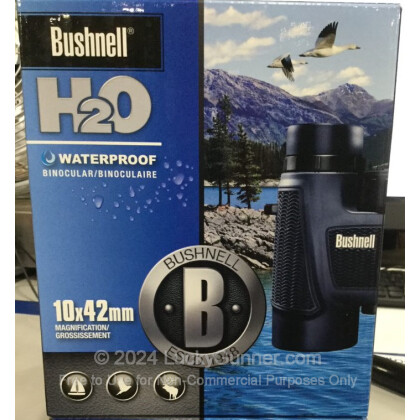 Large image of Bushnell H2O Hunting Binoculars - 10x - 42mm - 150142 - Black Textured - In Stock - Luckygunner.com