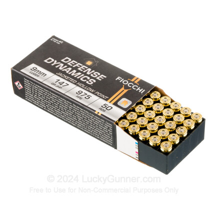 Large image of Fiocchi 9mm Ammo - 147 gr JHP