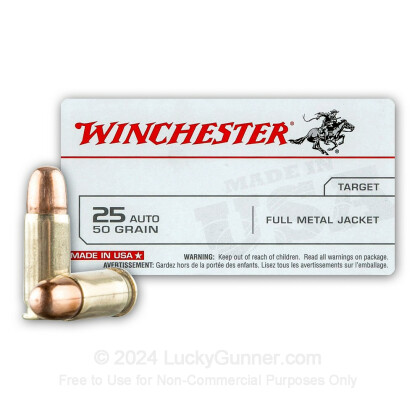 Image 2 of Winchester .25 Auto (ACP) Ammo