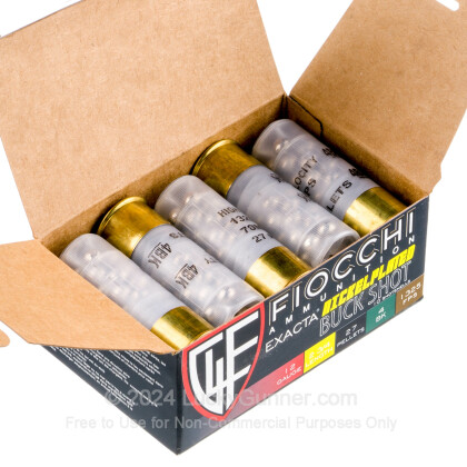 Large image of Bulk 12 Gauge Ammo For Sale - 2 3/4" #4 Shot Ammunition in Stock by Fiocchi - 250 Rounds