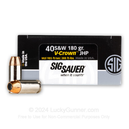 Image 1 of SIG SAUER .40 S&W (Smith & Wesson) Ammo