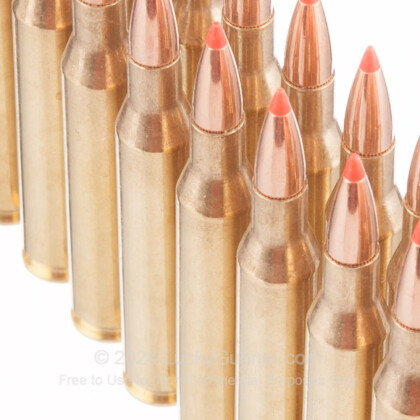 Large image of Premium 25-06 Rem Ammo For Sale - 117 Grain Hornady SST Ammunition in Stock by Black Hills Gold - 20 Rounds