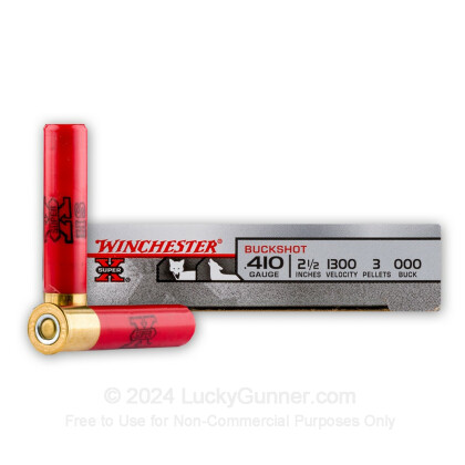 Winchester Super-X 410 Bore Ammunition 2-1/2 1/2 oz #4 Shot (25pk) (X –  Rebel Gun Works