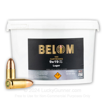 Image 1 of Belom 9mm Luger (9x19) Ammo
