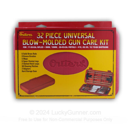 Large image of Outers Universal 32 Piece Blow Molded Cleaning Kit For Sale -  Universal Calibers - Outers Cleaning Kits For Sale