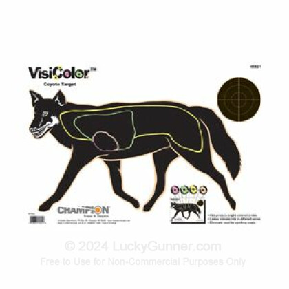 Large image of Champion VisiColor Coyote Targets For Sale - Reactive Indicator Targets In Stock