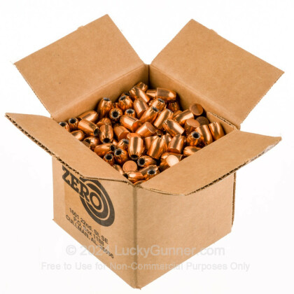 Large image of Premium 45 ACP (.451") Bullets for Sale - 230 Grain JHP Bullets in Stock by Zero Bullets - 500 Projectiles