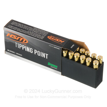 Large image of Premium 243 Ammo For Sale - 90 Grain TGK Ammunition in Stock by HSM Tipping Point - 20 Rounds