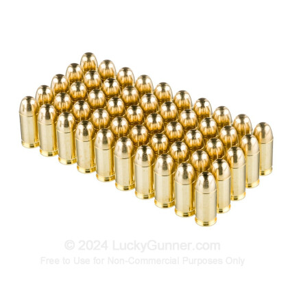 Large image of Cheap 45 ACP Fiocchi PerFecta 230gr FMJ Ammo For Sale at LuckyGunner.com. In Stock and Ready to Ship- 50 Rounds