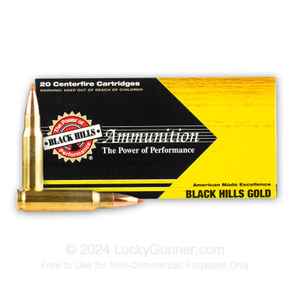 Large image of Premium 308 Ammo For Sale - 125 Grain GMX Ammunition in Stock by Black Hills Gold - 20 Rounds