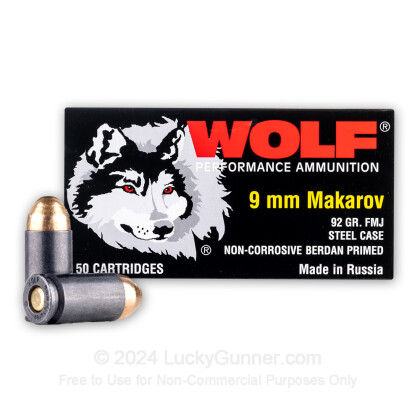 Image 2 of Wolf 9mm Makarov (9x18mm) Ammo