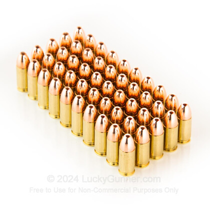 Large image of Bulk 9mm - 115 gr CMJ - Fiocchi - 1000 Rounds For Sale Online