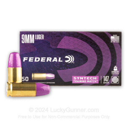 Premium 9mm Ammo For Sale - 147 Grain Total Synthetic Jacket FN ...