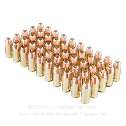 Large image of Cheap 40 S&W Ammo For Sale - 155 Grain FMJ Ammunition in Stock by Black Hills Remanufactured Ammo - 50 Rounds