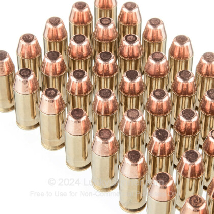 Large image of Cheap 40 S&W Ammo For Sale - 155 Grain FMJ Ammunition in Stock by Black Hills Remanufactured Ammo - 50 Rounds