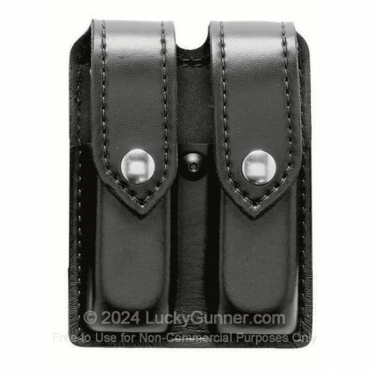 Large image of Glock 19/23 Magazine Pouch - Black Leather Finish