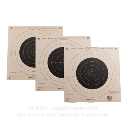 Large image of Champion Targets For Sale - 100 Yard NRA Small Bore Rifle Targets - 12 Pack