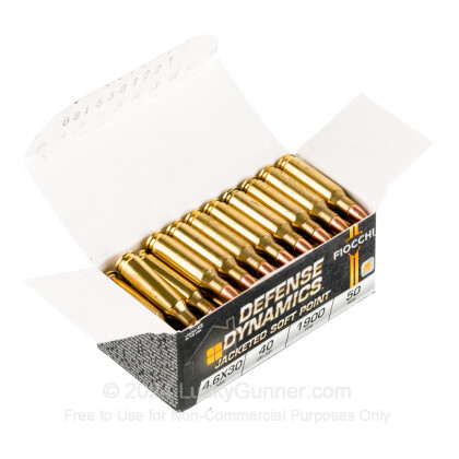 Large image of Cheap HK 4.6x30 Ammo For Sale - 40 Grain JSP Ammunition in Stock by Fiocchi - 50 Rounds
