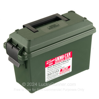 Large image of MTM Case-Gard Forest Green Brand New 30 Cal Tall Plastic Ammo Cans For Sale