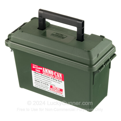 Large image of MTM Case-Gard Forest Green Brand New 30 Cal Tall Plastic Ammo Cans For Sale